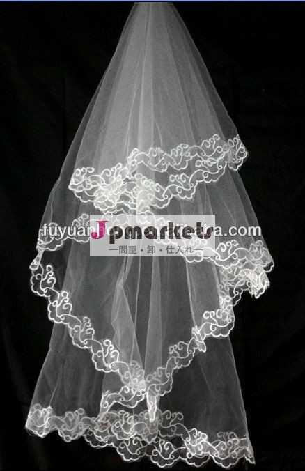 ファッションja122エッジチュールレースの結婚式のベール問屋・仕入れ・卸・卸売り