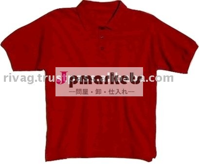 人の100%年の綿の明白で赤いポロのTシャツ問屋・仕入れ・卸・卸売り