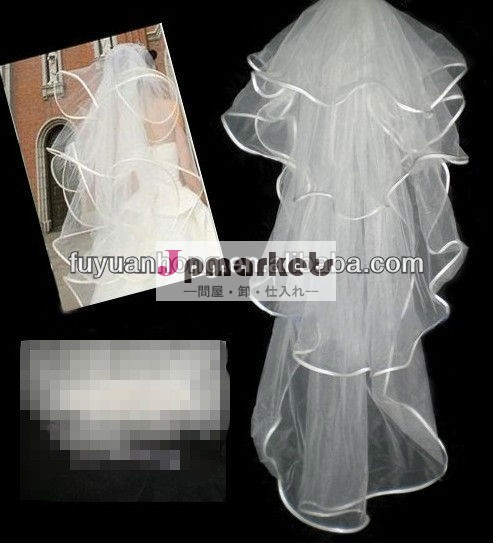 ファッションのレースのja120エッジの結婚式のベール問屋・仕入れ・卸・卸売り