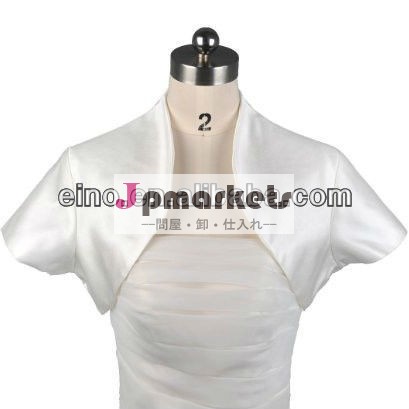 ファッション半袖jws528白いサテンの正式な結婚式のジャケット問屋・仕入れ・卸・卸売り