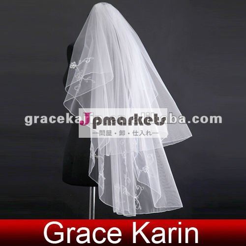 GK 45inchの花嫁の結婚の白いベールCL2629問屋・仕入れ・卸・卸売り