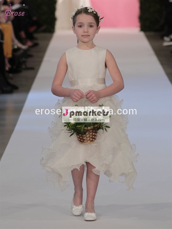 安いフラワーガールの服sun-921はオーガンザの花のドレス5歳の女の子のための問屋・仕入れ・卸・卸売り