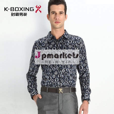 高品質のk- ボクシングブランド全シルケット綿のスプリングファッション長袖tシャツ、 新しい到着問屋・仕入れ・卸・卸売り