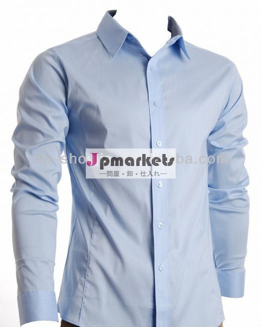 ファッショナブルな男性のドレスシャツスリムフィット最新デザインのプレーンカラーの快適なメンズオックスフォードシャツメンズの結婚式のシャツ問屋・仕入れ・卸・卸売り