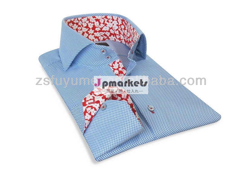 最新のスタイルのメンズシャツの刺繍のデザイン、 カスタム高品質ブランドの男性フォーマルシャツ問屋・仕入れ・卸・卸売り