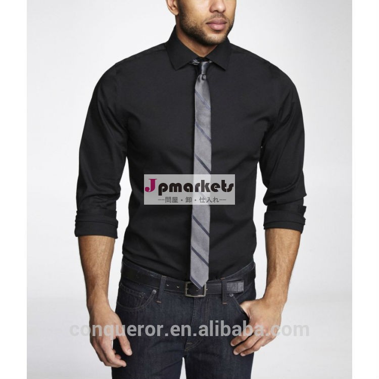 の男性のシャツ、 ロングスリーブシャツ、 オーダーメイドシャツ。( shirt14081617)問屋・仕入れ・卸・卸売り