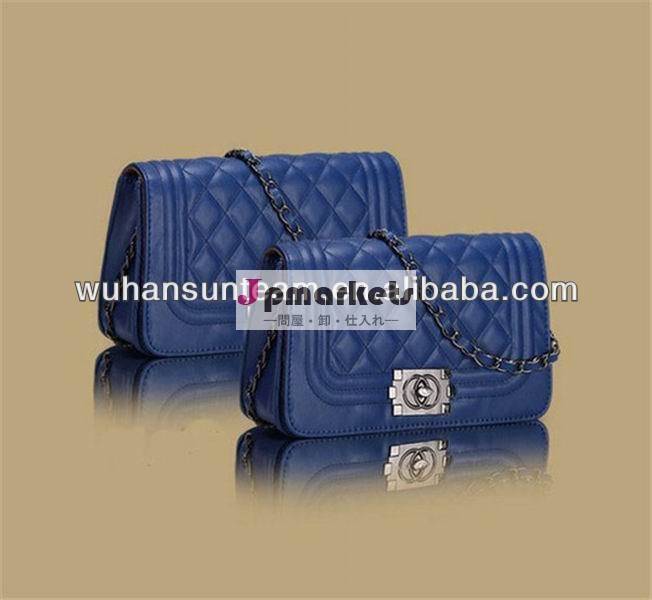 ブルーレザーハンドバッグ/女性バッグカジュアルなデザインの女性のショルダーバッグを販売、問屋・仕入れ・卸・卸売り