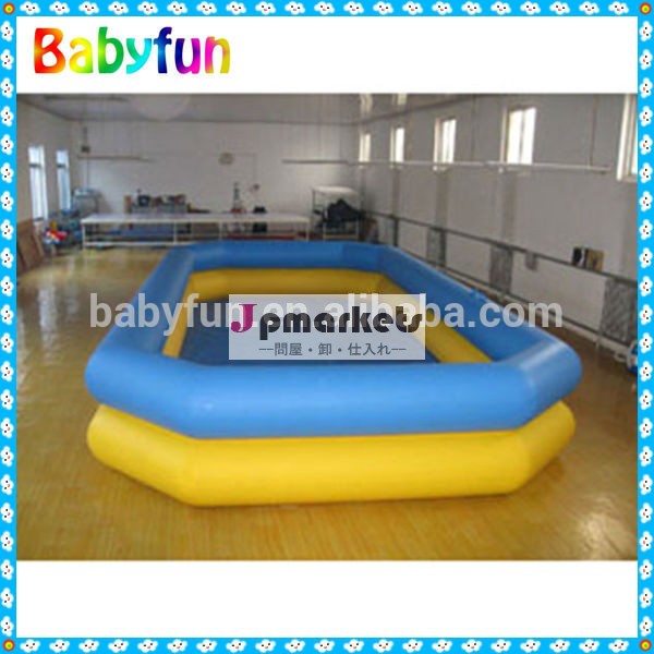 babyfun2014年夏、 大型インフレータブル平方プール用のプールfamilyインフレータブル巨大なインフレータブルプールのフロート問屋・仕入れ・卸・卸売り