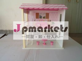 人気のミニ2014年子供のための木の人形の家を再生ふり問屋・仕入れ・卸・卸売り