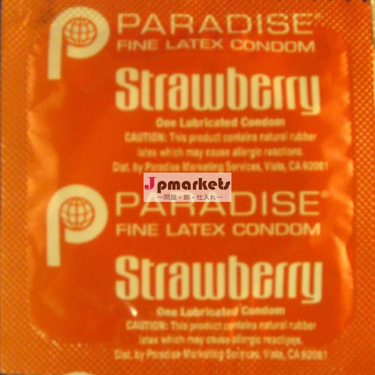 裸paradise_strawberryパッケージ薄いラテックスコンドーム問屋・仕入れ・卸・卸売り