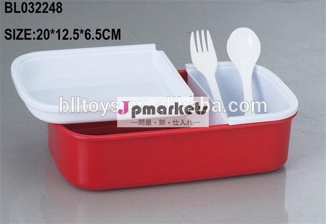 プラスチック製の弁当箱スプーンとフォークを使って問屋・仕入れ・卸・卸売り