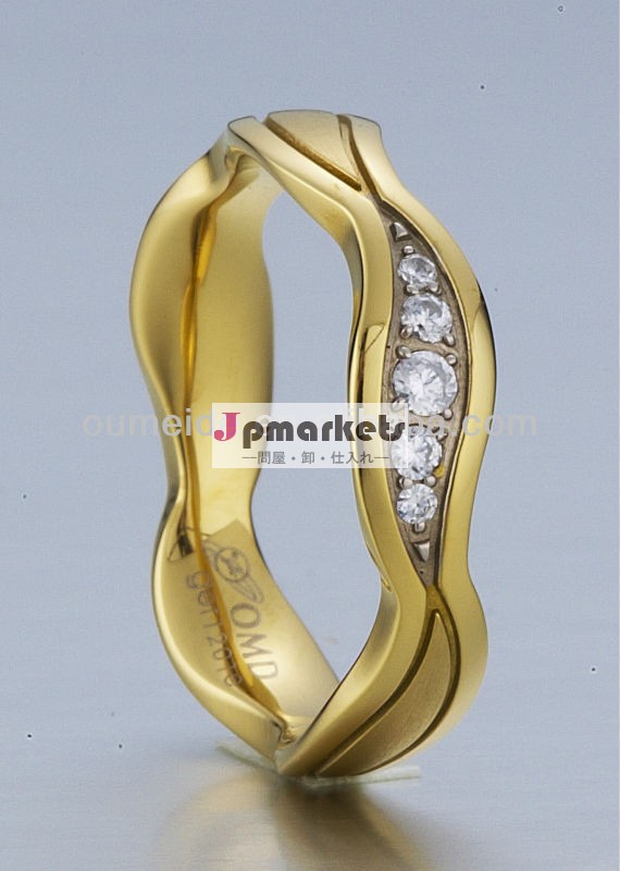 中国の製造元ゴールドジュエリーのファッション女性のためのダイヤモンドの結婚指輪問屋・仕入れ・卸・卸売り