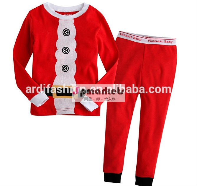 ベストセラーのクリスマス2014年アイテムをプレゼントクリスマスパジャマの赤ん坊の子供の女の子の子供たち問屋・仕入れ・卸・卸売り