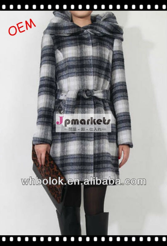 新たに2014年スタイルの古典的な冬の女性安価なフード付コート問屋・仕入れ・卸・卸売り
