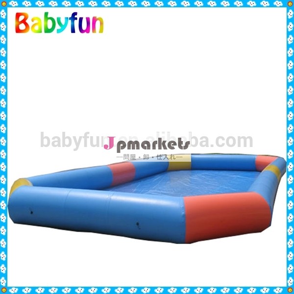 巨大なインフレータブル夏babyfun平方プールインフレータブルヤシツリーのプールフロートインフレータブルプール用のおもちゃ問屋・仕入れ・卸・卸売り