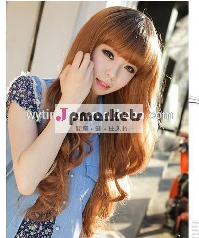 ファッション、 女性の髪の毛のかつら長い巻き毛のかつらコスプレウィッグ5色問屋・仕入れ・卸・卸売り