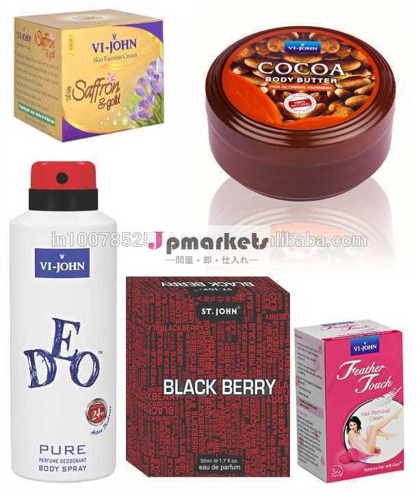 女性ケアvijohn'sキット( ヘアリムーバーローズ・サフラン金の公平性のクリーム・ボディバターの瓶200gm・ベリー・香水黒deo)問屋・仕入れ・卸・卸売り