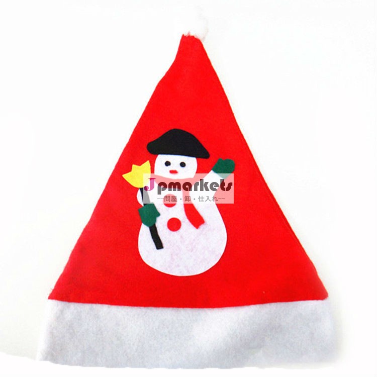 Wholsale雪だるまクリスマス帽子/アップリケクリスマスの帽子を点滅問屋・仕入れ・卸・卸売り
