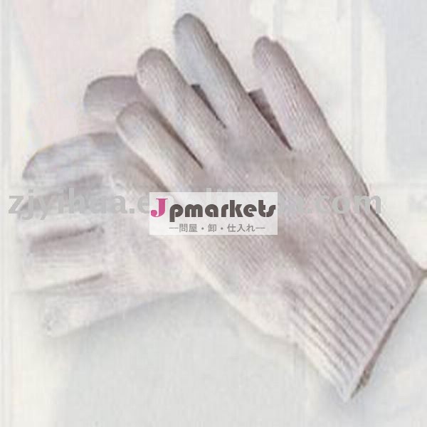 編む働く綿またはポリエステル手袋は、白、protact手を漂白する問屋・仕入れ・卸・卸売り