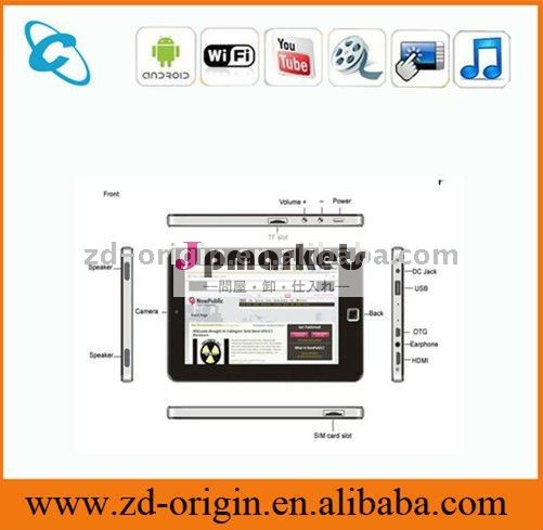 7inch Armlogicの皮質A9のアンドロイド2.3 HDMI WIFI 3G 1080P 3D G-SENSORのゲームのタブレットのPC問屋・仕入れ・卸・卸売り