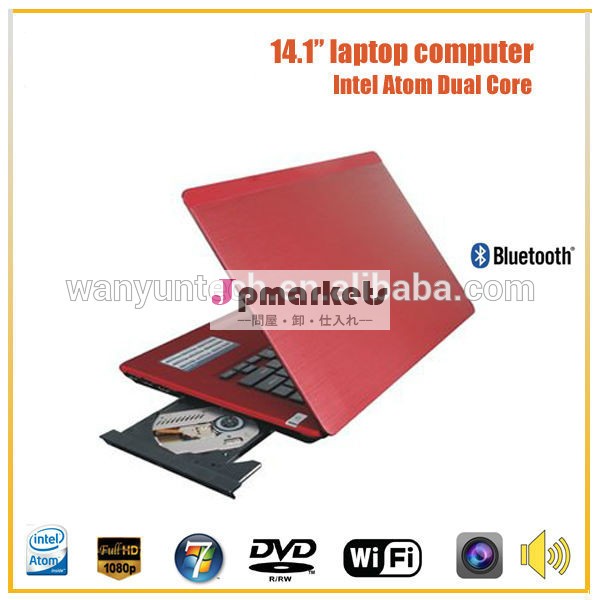 ネットブック14.1''1037uデュアルコアインテルceleronを搭載したラップトップdvd-rwrj45ポート問屋・仕入れ・卸・卸売り
