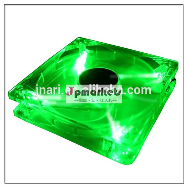 超高輝度緑クワッド120mm4-led明確なpcケースlogisysコンピュータのファン問屋・仕入れ・卸・卸売り