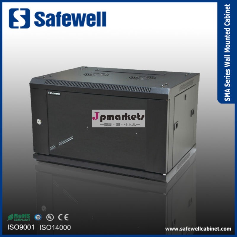safewellsma6512単一セクション600深さ幅50012u色黒壁データキャビネット問屋・仕入れ・卸・卸売り