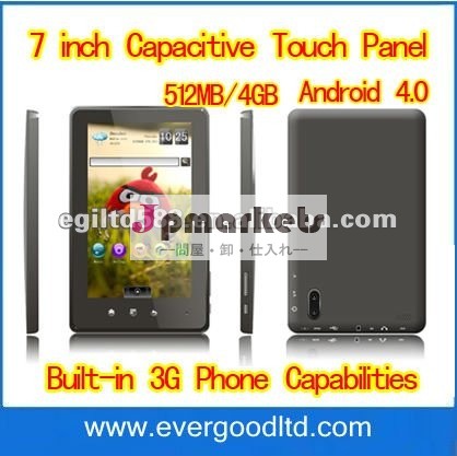 7インチの容量性タッチ画面Andriod 4.0すべての勝者A10の皮質A10 512MB 4GB問屋・仕入れ・卸・卸売り