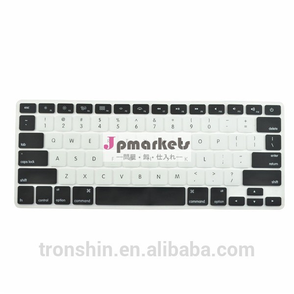 エコ- にやさしい100％の高い透明性シリコンキーボードガードプロテクターmac用pro15インチ問屋・仕入れ・卸・卸売り