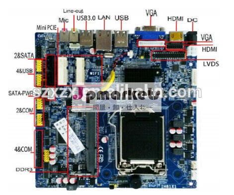 マザーボードintel1150h81lga1150motherbaord6hdmiを搭載したミニitxcom問屋・仕入れ・卸・卸売り