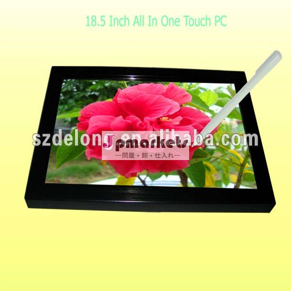 良い価格18.5''3g5線式抵抗膜タッチhdmi/vga/dvi入力ultralthin一度にすべてのデスクトップコンピュータを使っているwifi/webam問屋・仕入れ・卸・卸売り