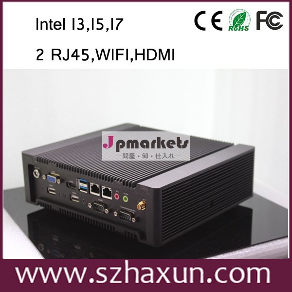 ファンレスコアインテル2xlan私3,私5,i7のpc、 産業用ミニwindowsxpのosを搭載したpcのコンピュータ、 ファンレス小型pc1037u2rj45、 rs485問屋・仕入れ・卸・卸売り