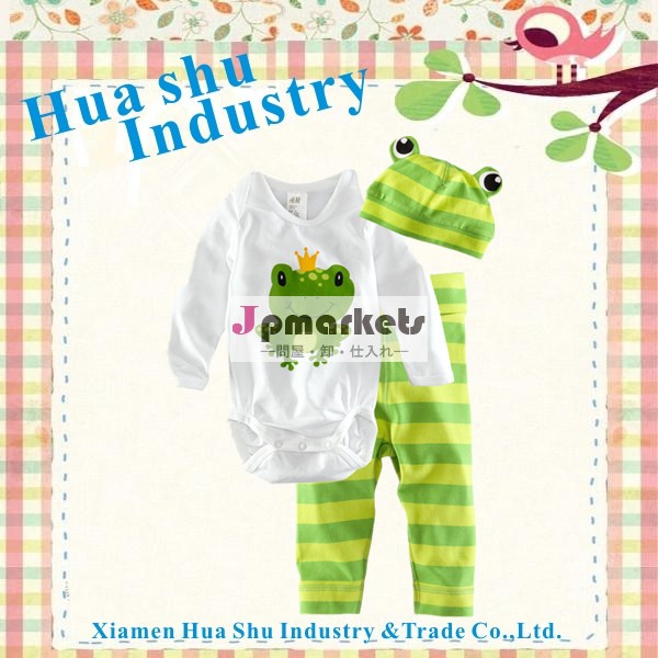 卸売幼児の工場出荷時の価格2013赤ちゃんの衣服の綿ストライプロング袖の長い脚無地ベビーロンパース問屋・仕入れ・卸・卸売り