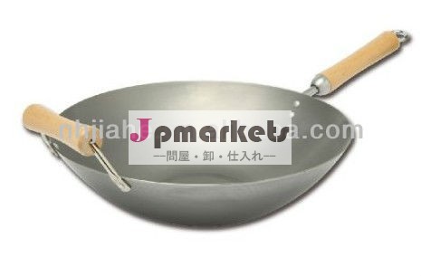 アジアアジアキッチン14- インチの炭素鋼のフラットボトム蓋付き鍋のセット問屋・仕入れ・卸・卸売り