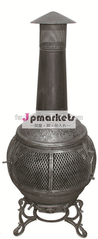 Cm01-- 屋外ガーデンブラック鋳鉄/鋼ミックスを使ってスイングchiminea142センチメートルchimeneaグリルバーベキュー用問屋・仕入れ・卸・卸売り