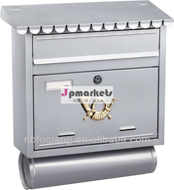 壁には鋳鉄をマウントfq-104郵便ポストは金属のメールボックスnewspaperboxスチールレターボックス問屋・仕入れ・卸・卸売り