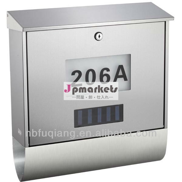 現代の壁にはfq-125ステンレス鋼住居番号メールボックス鋳造アルミニウムレターボックス問屋・仕入れ・卸・卸売り