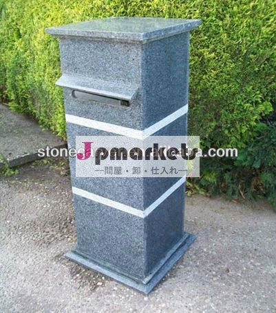 販売のための灰色の花こう岩のポスト箱のletterboxかポストの彫像問屋・仕入れ・卸・卸売り