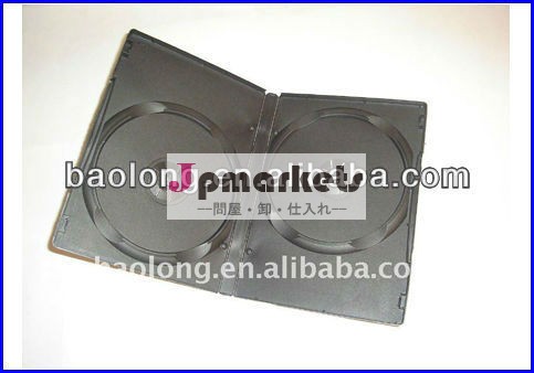 黒14ミリメートルダブルdvdケースプラスチックメディアppd21463-4khd包装問屋・仕入れ・卸・卸売り