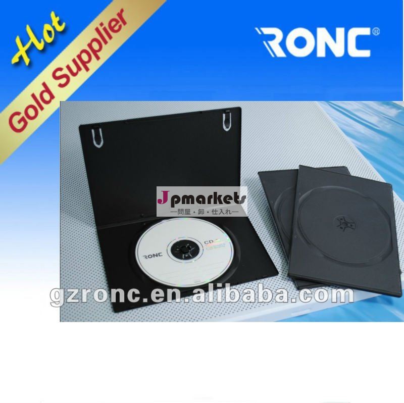 ポリ塩化ビニールの透明なカバーが付いている耐久財--黒いCD/DVDの箱(RC-DC10)問屋・仕入れ・卸・卸売り