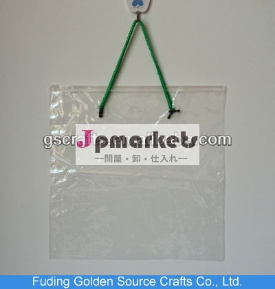 プラスチックpvcジッパーのブックバッグパッキングロープハンドル問屋・仕入れ・卸・卸売り