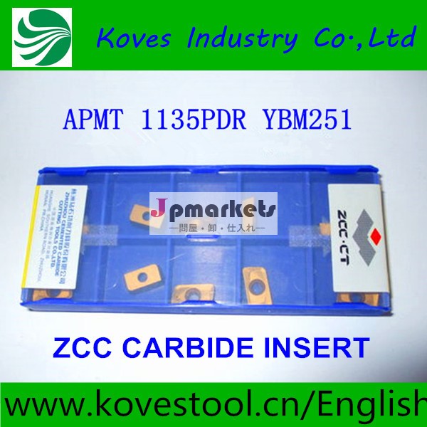 ticncvdコーティングzcc超硬ねじ切り工具インサートの切削apmt1135ybm251pdr問屋・仕入れ・卸・卸売り