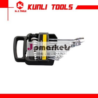 アメリカンタイプ6-19mm10個コンビネーションスパナセット/キット付きプラスチックハング問屋・仕入れ・卸・卸売り