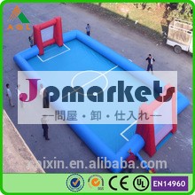 vc、 プラトンpvc素材とサッカー場、 新しい販売のためのインフレータブルサッカーフィールド問屋・仕入れ・卸・卸売り