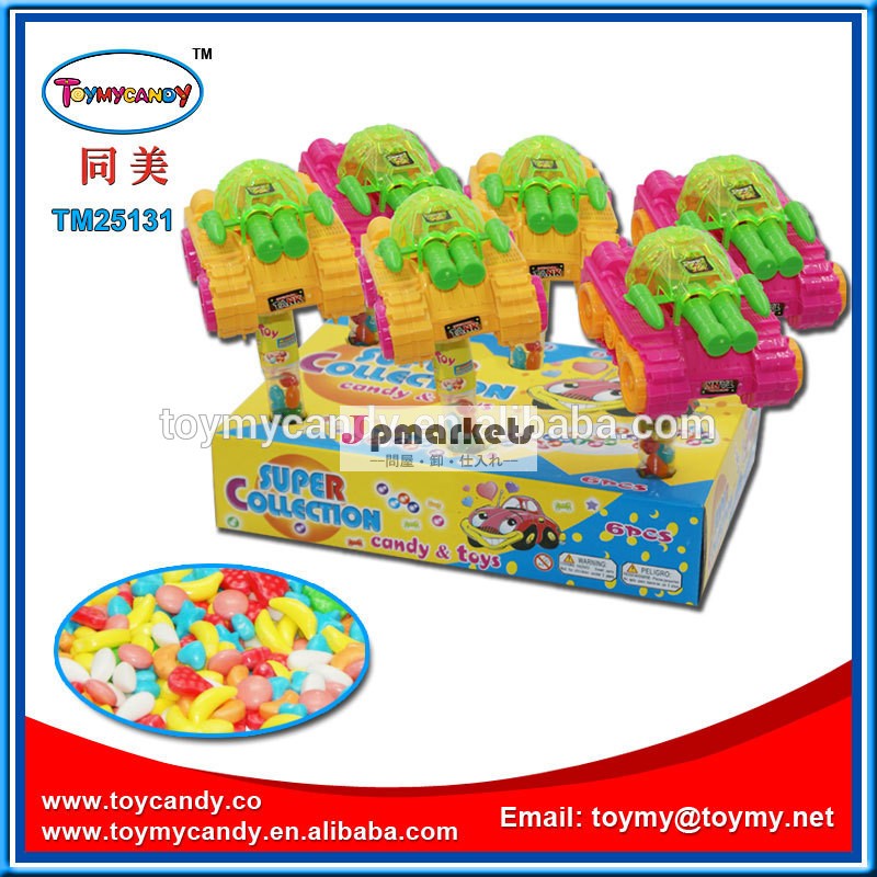 安いプラスチックキャンデーのおもちゃの中国の製造元から軍の戦車のおもちゃとフルーツキャンデーのおもちゃ子供の演劇のためのタンク問屋・仕入れ・卸・卸売り