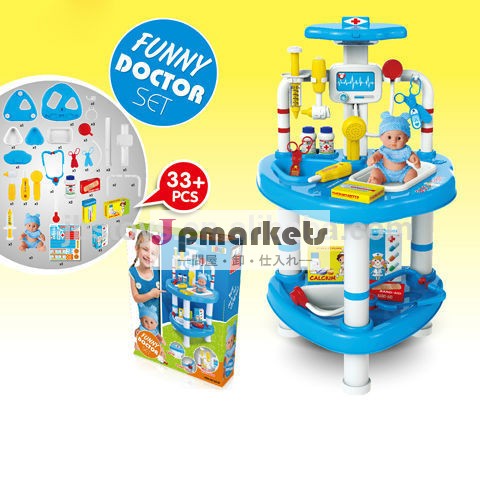 最新の子供熱い販売およびプラスチック医師のおもちゃで設定された高品質td13070013人形と光問屋・仕入れ・卸・卸売り