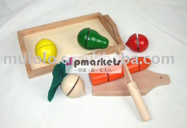 木の教育人工的なフルーツは子供のための切断のおもちゃの台所おもちゃをもてあそぶ問屋・仕入れ・卸・卸売り
