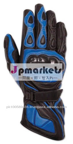 バイクレザーレーシングためにプロのバイカー手袋/保護機能を持つ革手袋問屋・仕入れ・卸・卸売り