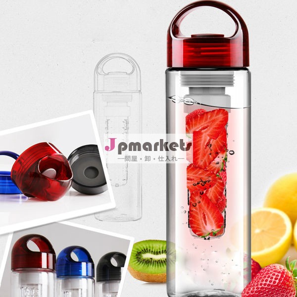 ファッションデザインのプラスチック製のコポリエステル2014年オレンジレモンフルーツジュース水ボトル注入器問屋・仕入れ・卸・卸売り