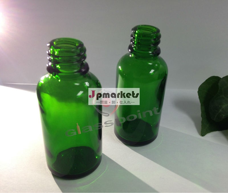 30ミリリットルエッセンシャルオイルのボトル、 緑/琥珀/青いガラスの瓶、 ドロッパーボトル問屋・仕入れ・卸・卸売り